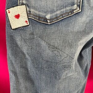 Graffiti Patch Novelty Jeans American Eagle Women's 8 Jegging Indie Sleaze Denim